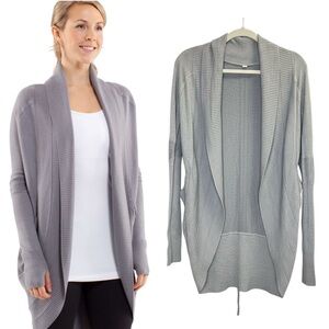 Lululemon Transformation Wrap Fossil White Reversible Cardigan NO TAG size ~4-6
